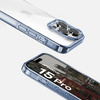 Etui Bizon Case Halo do iPhone 15 Pro, przezroczysto-niebieskie