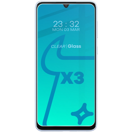 3x Szkło hartowane + szybka na aparat Bizon Glass Clear 2 Pack do Galaxy A34 5G