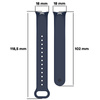 Silikonowy pasek Bizon Strap Watch Dots do Xiaomi Smart Band 10 / 9 / 9 NFC / 8, granatowy