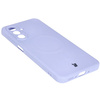 Silikonowe etui z pierścieniem magnetycznym Bizon Case Silicone Magnetic Sq do Galaxy A26 5G, jasnofioletowe