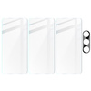 3x Szkło hartowane + szybka na aparat Bizon Glass Clear 2 Pack do Galaxy A34 5G