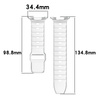 Silikonowy pasek Bizon Strap Watch Silicone G do Galaxy Watch Ultra 2 / 1, biały