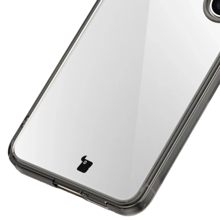 Etui Bizon Case Halo do Galaxy S25, przydymione-czarne