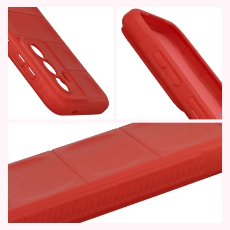 Pancerne etui Bizon Case Tur do Galaxy A57 5G, czerwone