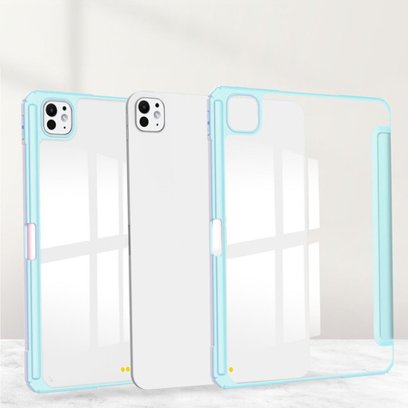 Etui Bizon Case Tab Clear Matt do iPad Pro 13" 2025 / 2024, błękitne