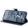 Etui z klapką Bizon Case Pocket do Honor Magic7 Pro, granatowe