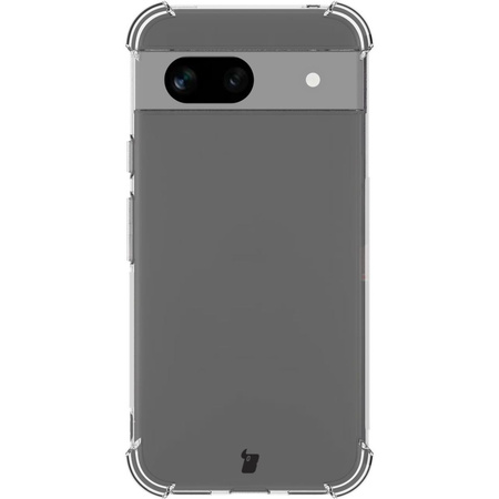 Etui + 2x szkło Bizon Case Clear Pack do Google Pixel 8a, przezroczyste