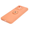 Etui Bizon Case Silicone Ring Sq do Xiaomi 13, pomarańczowe