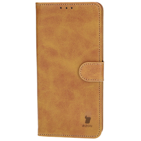 Etui z klapką Bizon Case Pocket do Galaxy S23 Ultra, brązowe