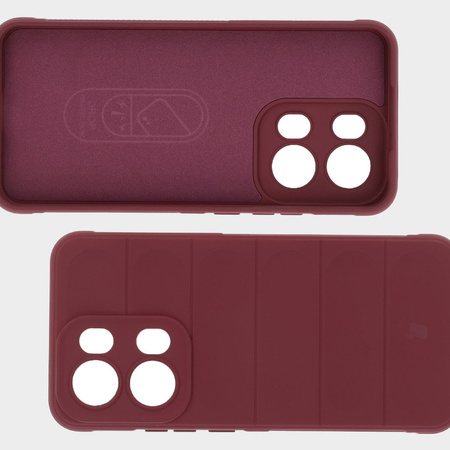 Pancerne etui Bizon Case Tur do Oppo Reno13 Pro, burgundowe