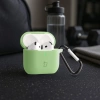 Silikonowe etui z karabińczykiem Bizon Case Headphone Silicone do AirPods 4, jasnozielone