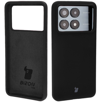 Silikonowe etui Bizon Soft Case do Xiaomi Poco F6 Pro, czarne