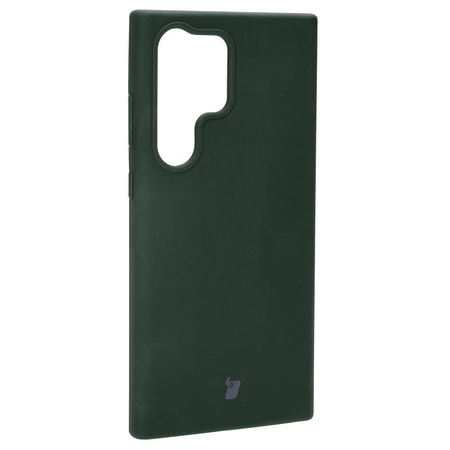 Silikonowe etui Bizon Soft Case do Galaxy S23 Ultra, ciemnozielone