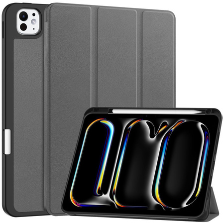 Etui Bizon Case Tab Lizard do iPad Pro 11" 2025 / 2024, szare