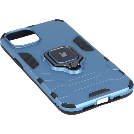 Etui Bizon Case Armor Ring do iPhone 13, niebieskie