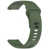 Pasek silikonowy do smartwatcha, Bizon Strap Watch Silicone Pro H, Quick Release 22 mm, ciemnozielony