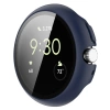 Etui ze szkłem do zegarka Bizon Case+Glass Watch do Google Pixel Watch 4 41 mm, matowe granatowe