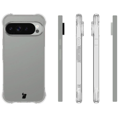 Elastyczne etui Bizon Case Salpa do Pixel 10 Pro XL, przezroczyste
