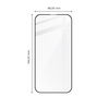 Szkło hartowane Bizon Glass Edge 2 do iPhone 14 Pro, czarne