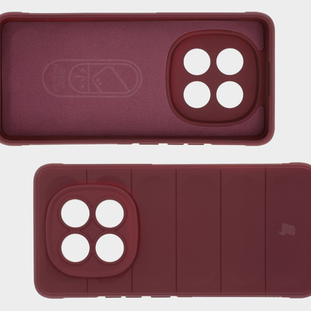 Pancerne etui Bizon Case Tur do Xiaomi Redmi Note 14 Pro Plus 5G, burgundowe