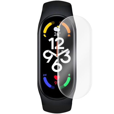 Folia hydrożelowa na ekran Bizon Glass Watch Hydrogel Duo, Xiaomi Mi Band 7, 2 sztuki