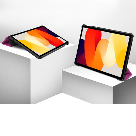 Etui Bizon Case Tab Croc do Xiaomi Redmi Pad SE, fioletowe