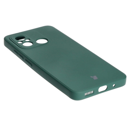 Etui Bizon Case Silicone Sq do Xiaomi Redmi 12C, ciemnozielone