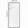 Szkło hartowane Bizon Glass Edge do Realme 9 4G / Realme 9 Pro+, czarne