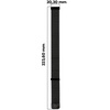 Pasek ze stali nierdzewnej do smartwatcha, Bizon Strap Watch Chain, Quick Release 22 mm, czarny