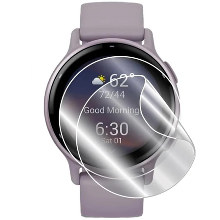 Folia hydrożelowa na ekran Bizon Glass Watch Hydrogel Duo do Garmin Vivoactive 6 / 5, 2 sztuki