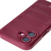 Pancerne etui Bizon Case Tur do iPhone 16, burgundowe