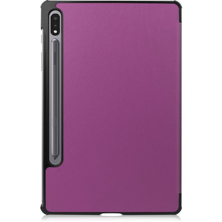 Etui Bizon Case Tab Croc do Galaxy Tab S8 / S7, ciemnofioletowe