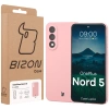 Etui Bizon Case Łupka do OnePlus Nord 5, różowe