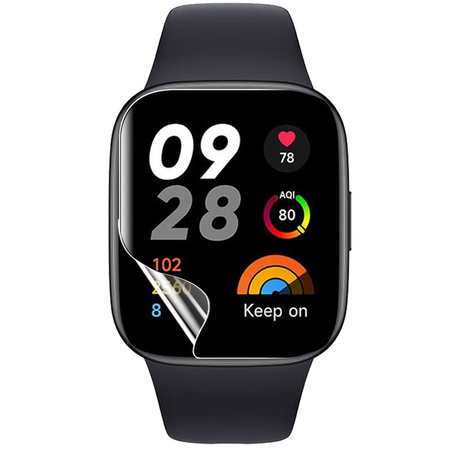 Folia hydrożelowa na ekran Bizon Glass Watch Hydrogel Duo do Redmi Watch 3 Active, 2 sztuki (zegarek)