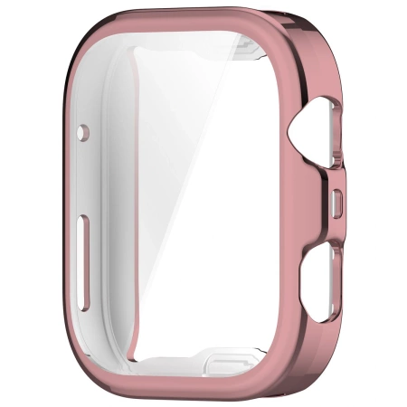 Etui z osłoną ekranu Bizon Case Watch Felipe do Huawei Watch Fit 4, różowe