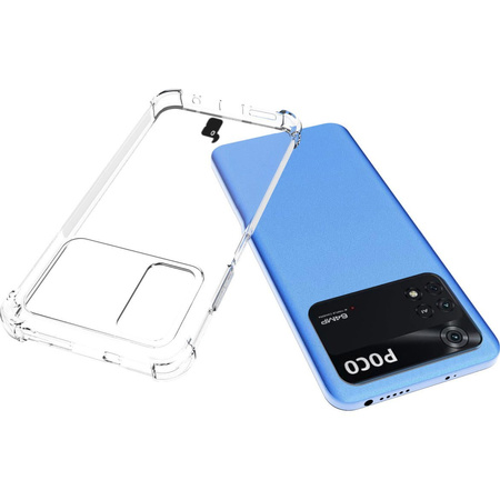 Etui + 2x szkło Bizon Case Clear Pack do Xiaomi Poco M4 Pro 4G, przezroczyste