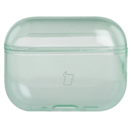 Elastyczne etui z karabińczykiem Bizon Case Headphone Clear do AirPods Pro 3, przeźroczysto-zielone