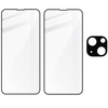 2x Szkło + szybka na aparat Bizon Edge Pack do iPhone 13 Mini
