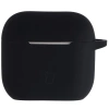 Silikonowe etui z karabińczykiem Bizon Case Headphone Silicone do AirPods 4, czarne