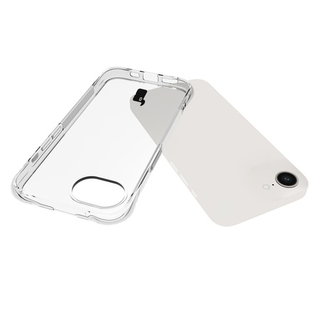 Elastyczne etui Bizon Case Salpa do iPhone 16e, przezroczyste