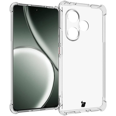 Elastyczne etui + 2x folia na ekran Bizon Case Clear Pack do Realme GT 6/GT 6T, przezroczyste