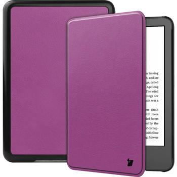 Etui Bizon Case Tab Croc do Amazon Kindle 12 2024 / 11 2022, ciemnofioletowe