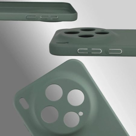 Etui Bizon Case Łupka do Vivo X300, zielone