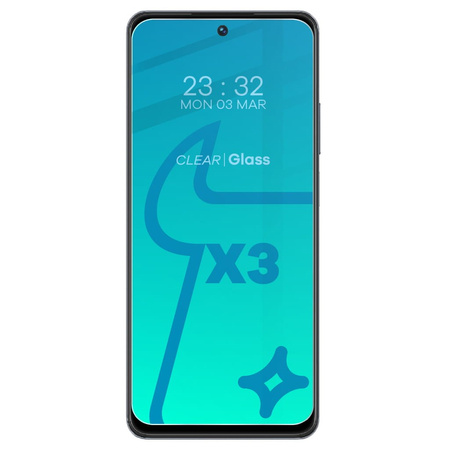 3x Szkło hartowane + szybka na aparat Bizon Glass Clear 2 Pack do Realme C55