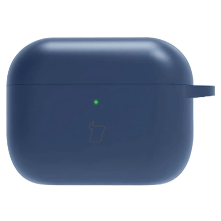 Silikonowe etui z karabińczykiem Bizon Case Headphone Silicone do AirPods Pro 3, granatowe