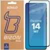 Szkło hartowane Bizon Glass Edge Duo do Realme 14 5G / 14T 5G, czarna ramka, 2 sztuki