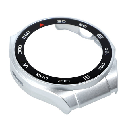 Etui Bizon Case+Glass Set do Huawei Watch Ultimate, srebrne