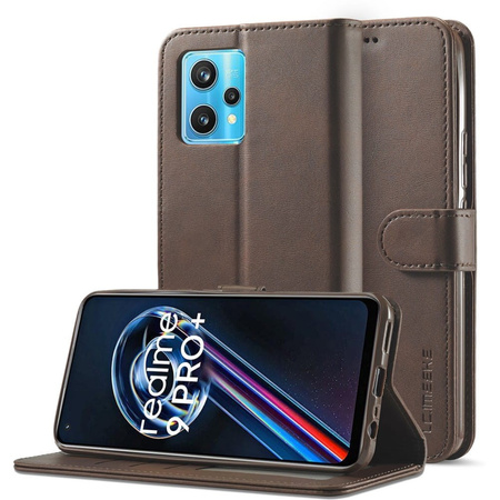 Etui Bizon Case Wallet do Realme 9 Pro, ciemnobrązowe