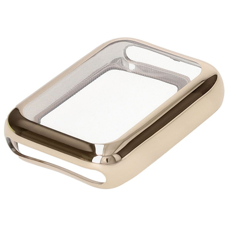 Etui z osłoną ekranu Bizon Case Watch Felipe do Xiaomi Mi Smart Band 9 Pro, złote