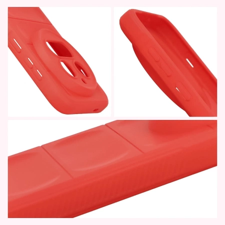 Pancerne etui Bizon Case Tur do Vivo X300 Pro, czerwone